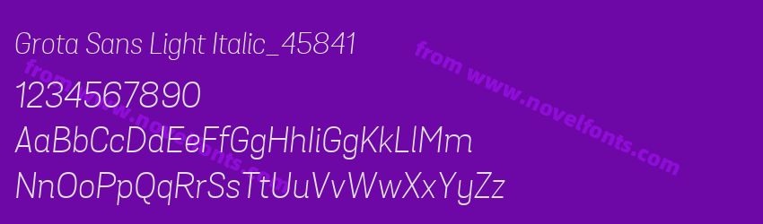 Grota Sans Light Italic_45841Preview Grota Sans Light Italic_45841Preview