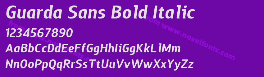 Guarda Sans Bold ItalicPreview Guarda Sans Bold ItalicPreview