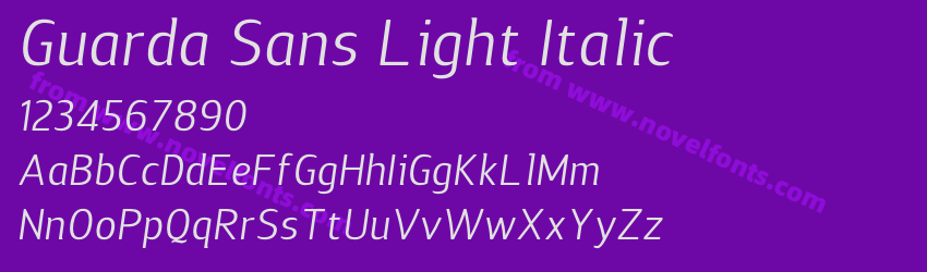 Guarda Sans Light ItalicPreview Guarda Sans Light ItalicPreview