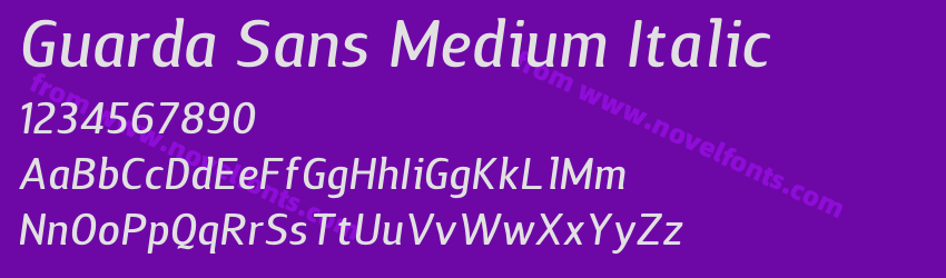 Guarda Sans Medium ItalicPreview Guarda Sans Medium ItalicPreview