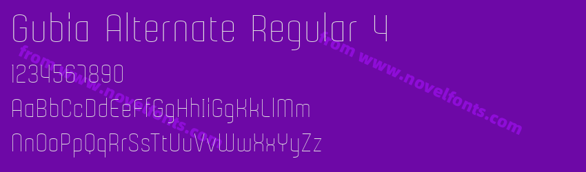 Gubia Alternate Regular 4Preview Gubia Alternate Regular 4Preview