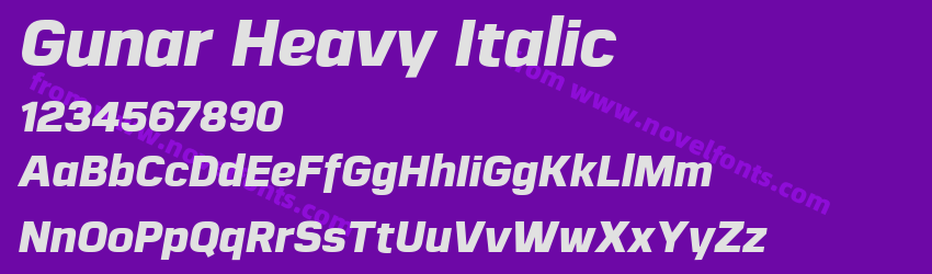 Gunar Heavy ItalicPreview Gunar Heavy ItalicPreview