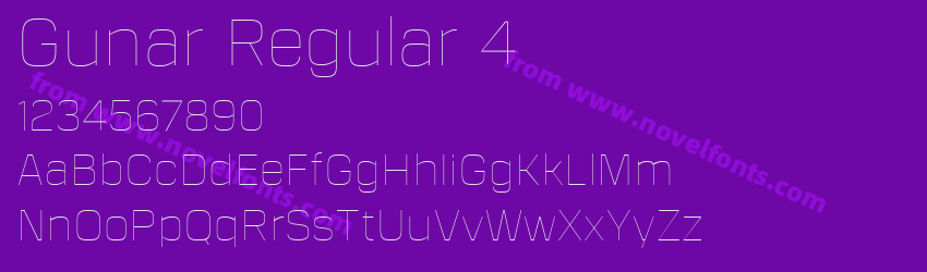 Gunar Regular 4Preview Gunar Regular 4Preview
