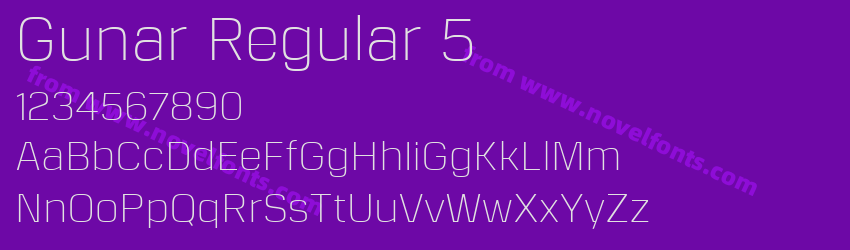 Gunar Regular 5Preview Gunar Regular 5Preview