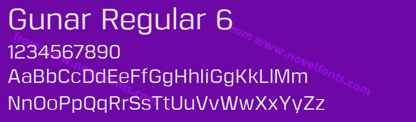 Gunar Regular 6Preview Gunar Regular 6Preview
