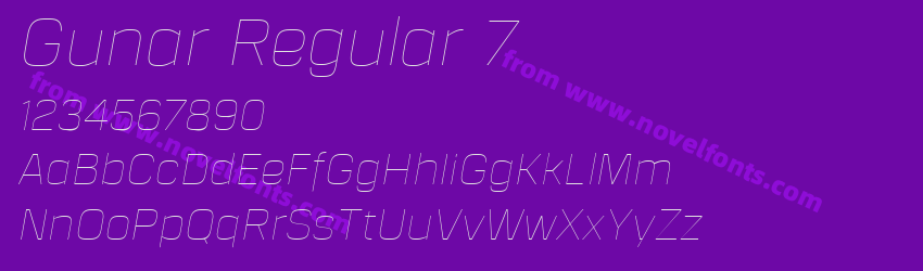 Gunar Regular 7Preview Gunar Regular 7Preview