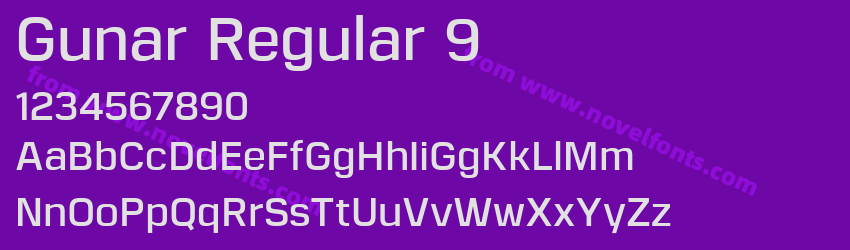 Gunar Regular 9Preview Gunar Regular 9Preview