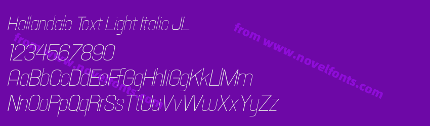 Hallandale Text Light Italic JLPreview Hallandale Text Light Italic JLPreview