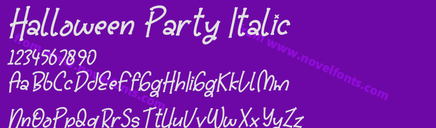 Halloween Party ItalicPreview Halloween Party ItalicPreview