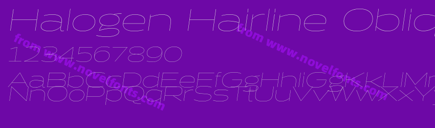 Halogen Hairline ObliquePreview Halogen Hairline ObliquePreview