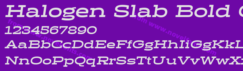 Halogen Slab Bold ObliquePreview Halogen Slab Bold ObliquePreview
