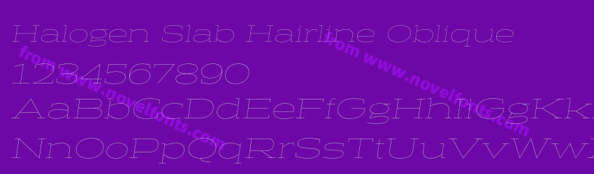 Halogen Slab Hairline ObliquePreview Halogen Slab Hairline ObliquePreview