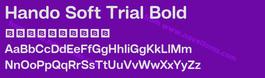Hando Soft Trial BoldPreview Hando Soft Trial BoldPreview