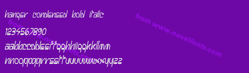 Hanger Condensed Bold ItalicPreview Hanger Condensed Bold ItalicPreview