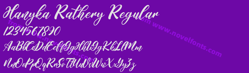 Hanyka Rathery RegularPreview Hanyka Rathery RegularPreview
