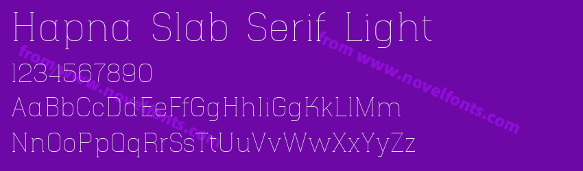 Hapna Slab Serif LightPreview Hapna Slab Serif LightPreview