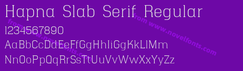 Hapna Slab Serif RegularPreview Hapna Slab Serif RegularPreview