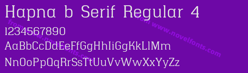 Hapna b Serif Regular 4Preview Hapna b Serif Regular 4Preview