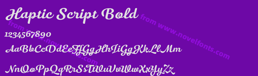 Haptic Script BoldPreview Haptic Script BoldPreview