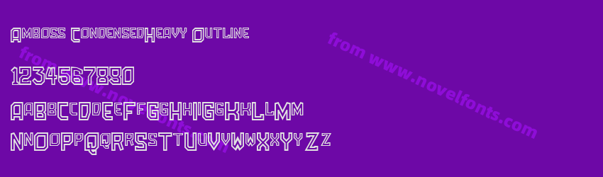 Amboss CondensedHeavy OutlinePreview