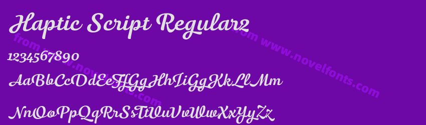 Haptic Script Regular2Preview Haptic Script Regular2Preview