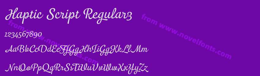 Haptic Script Regular3Preview Haptic Script Regular3Preview