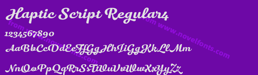 Haptic Script Regular4Preview Haptic Script Regular4Preview