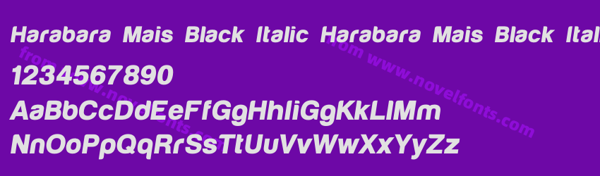 Harabara Mais Black Italic Harabara Mais Black ItalicPreview Harabara Mais Black Italic Harabara Mais Black ItalicPreview