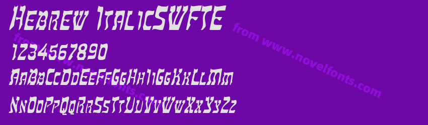 Hebrew ItalicSWFTEPreview Hebrew ItalicSWFTEPreview