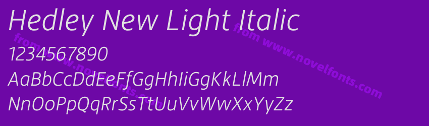 Hedley New Light ItalicPreview Hedley New Light ItalicPreview
