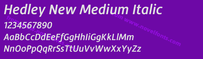 Hedley New Medium ItalicPreview Hedley New Medium ItalicPreview