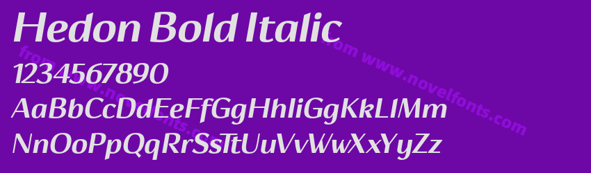 Hedon Bold ItalicPreview Hedon Bold ItalicPreview