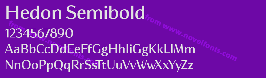 Hedon SemiboldPreview Hedon SemiboldPreview