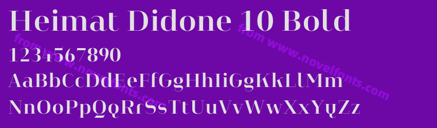 Heimat Didone 10 BoldPreview Heimat Didone 10 BoldPreview