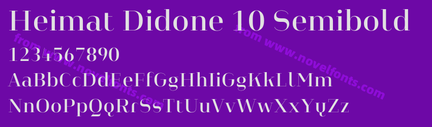 Heimat Didone 10 SemiboldPreview Heimat Didone 10 SemiboldPreview