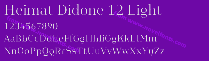 Heimat Didone 12 LightPreview Heimat Didone 12 LightPreview