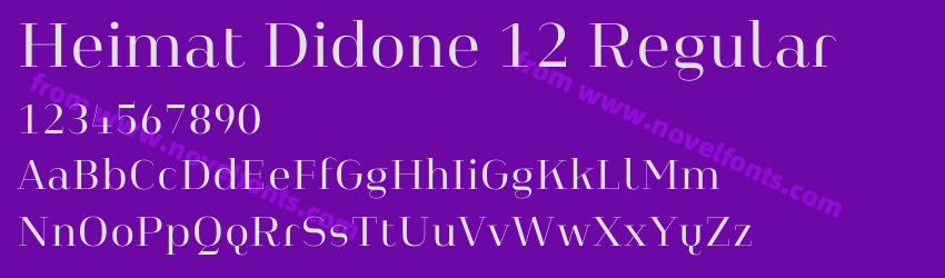 Heimat Didone 12 RegularPreview Heimat Didone 12 RegularPreview