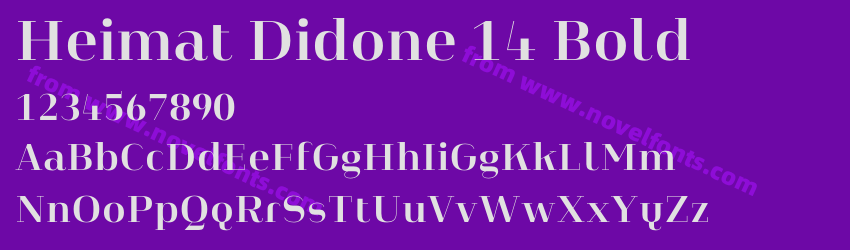 Heimat Didone 14 BoldPreview Heimat Didone 14 BoldPreview