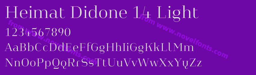 Heimat Didone 14 LightPreview Heimat Didone 14 LightPreview