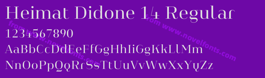 Heimat Didone 14 RegularPreview Heimat Didone 14 RegularPreview
