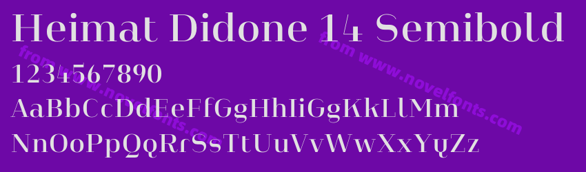 Heimat Didone 14 SemiboldPreview Heimat Didone 14 SemiboldPreview