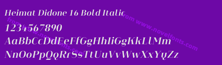 Heimat Didone 16 Bold ItalicPreview Heimat Didone 16 Bold ItalicPreview