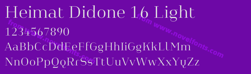 Heimat Didone 16 LightPreview Heimat Didone 16 LightPreview