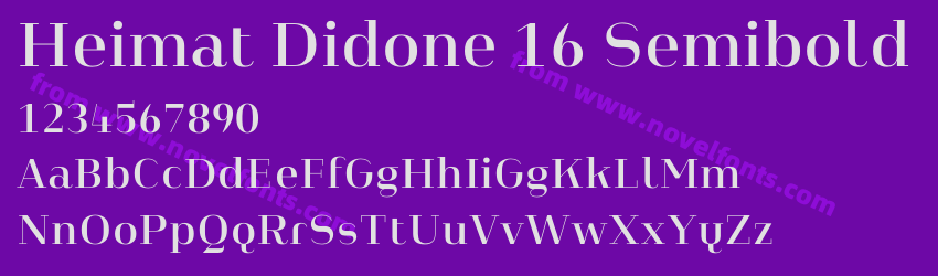 Heimat Didone 16 SemiboldPreview Heimat Didone 16 SemiboldPreview