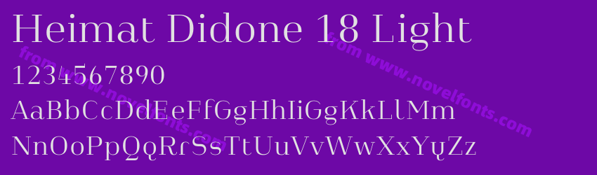 Heimat Didone 18 LightPreview Heimat Didone 18 LightPreview