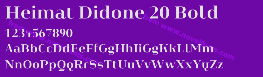 Heimat Didone 20 BoldPreview Heimat Didone 20 BoldPreview