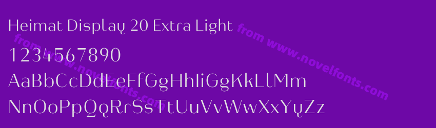 Heimat Display 20 Extra LightPreview Heimat Display 20 Extra LightPreview