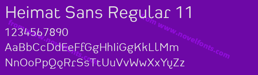 Heimat Sans Regular 11Preview Heimat Sans Regular 11Preview