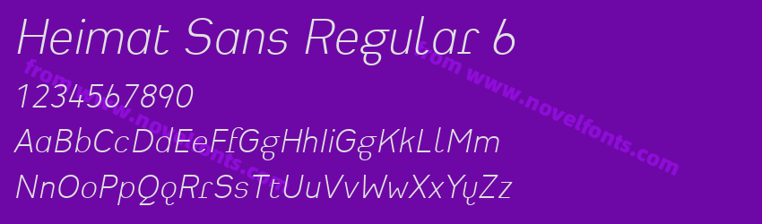 Heimat Sans Regular 6Preview Heimat Sans Regular 6Preview