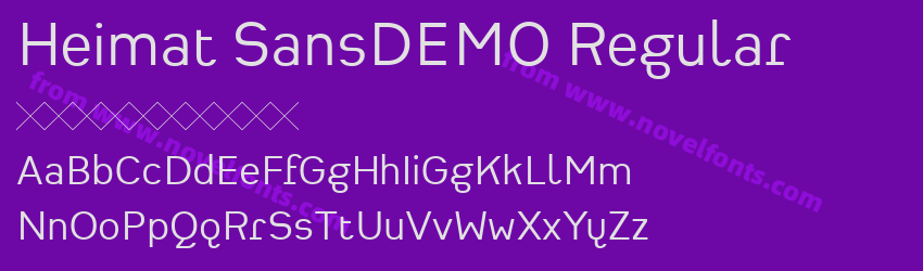 Heimat SansDEMO RegularPreview Heimat SansDEMO RegularPreview